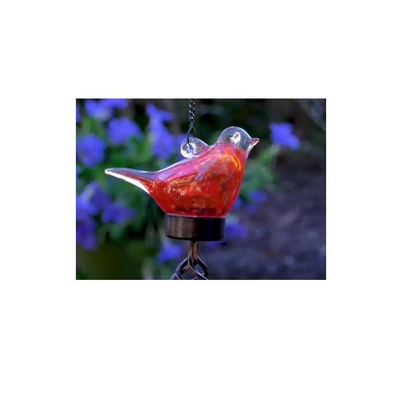 31.69" Glass Solar Bird Wind Chime - Ultimate Innovations, 3 of 4