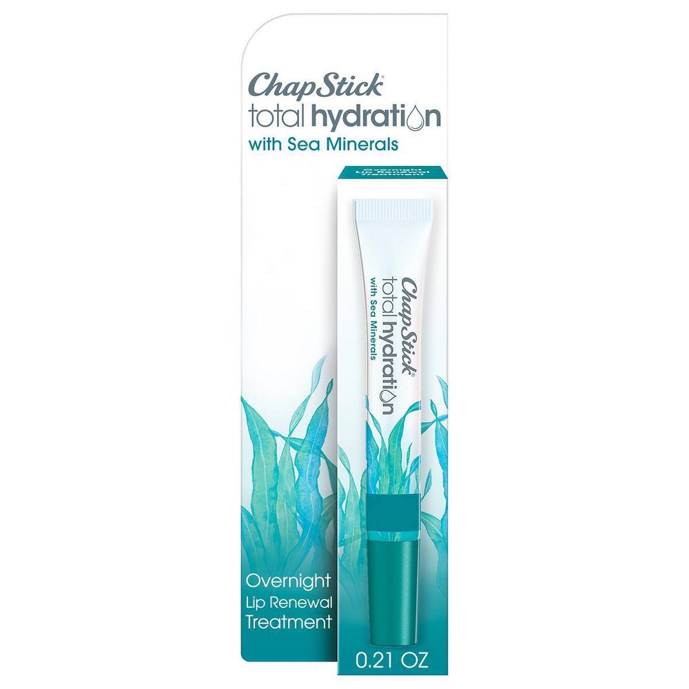 Chapstick Total Hydration Sea Minerals Overnight Renewal Lip Balm - 0.21oz