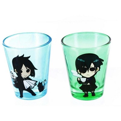 Funky People Black Butler Shot Glass 2-Pack