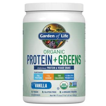 Garden of Life Organic Vegan Protein + Greens Shake Mix - Vanilla - 17.4oz