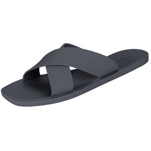 ROXONI Women Slippers Shower Pool Sandals Criss Cross Bathroom Quick Drying Slippers - 1 of 4