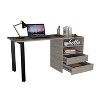 NicBex 58.1 Inch Computer Home Office Desk with 2 Drawers and 2 Shelves for Bedroom,Study Room,Office,Gray - image 4 of 4