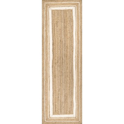 Nuloom Rikki Coastal Braided Jute Indoor Area Rug