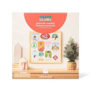 Christmas Craft Ski Paint by Number Kit - Mondo Llama™ - 1 of 3