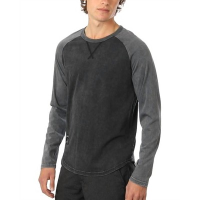 Men's Athletic Fit Baseball Retro Contrast Long Sleeve Raglan Tee - ZIMEGO