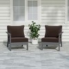 WestinTrends Avalon Outdoor Patio HDPE Sectional Sofa with Patio Cushions - 2 of 4