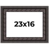 PosterPalooza | 3.5" Wide Ornate Black Picture Frame - UV Acrylic, Backing Board, Hanging Hardware Included - 2 of 4