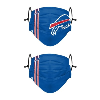 NFL Buffalo Bills Adult Gameday Adjustable Face Covering - 2pk