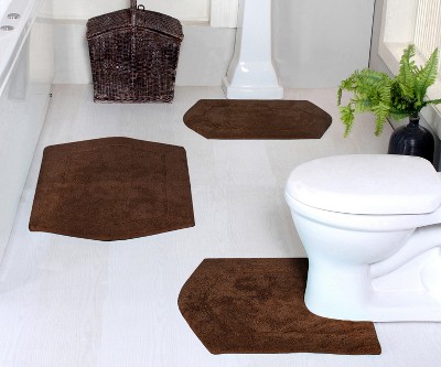 Waterford Collection Cotton Tufted Set of 3 Bath Rug Set - Home Weavers