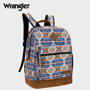 Wrangler 18.5" Yellowstone Backpack for Women Men Girl Boy, Water Resistant Classic Logo Casual Daypack for Travel Work School - 1 of 4