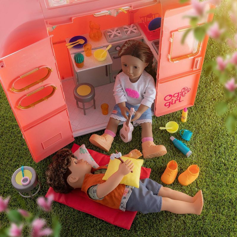 Our Generation RV Seeing You Camper for 18" Dolls - Pink, 3 of 13