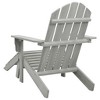 vidaXL Garden Chair Grey Hardwood Large Durable Garden Chair - 4 of 4