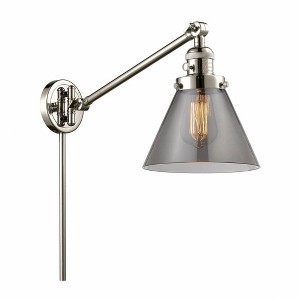 Cone - 1 Light Swing Arm Wall Sconce In Industrial Style-25 Inches Tall and 8 Inches Wide - 1 of 1