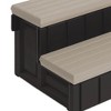 Confer Plastics Leisure Accents Deluxe Spa Steps, 36 Inch Wide Weatherproof Patio Deck Hot Tub Stairs Entry and Exit Step Stool - 4 of 4