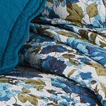 teal floral