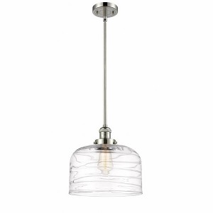 Bell - 1 Light Stem Hung Mini Pendant In Industrial Style-13 Inches Tall and 12 Inches Wide - 1 of 1