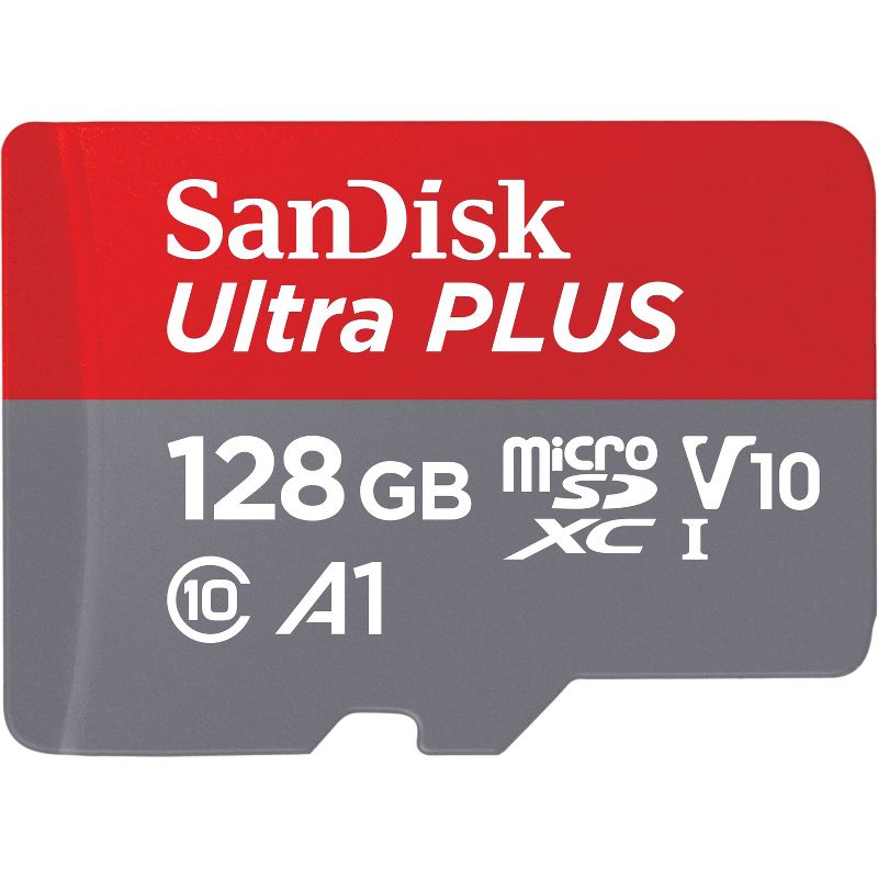 SanDisk Ultra PLUS 128GB microSD Memory Card, 1 of 6