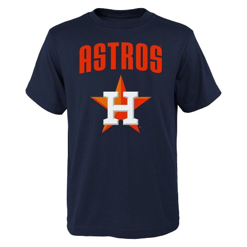 MLB Houston Astros Boys' Oversized Graphic Core T-Shirt - XS
