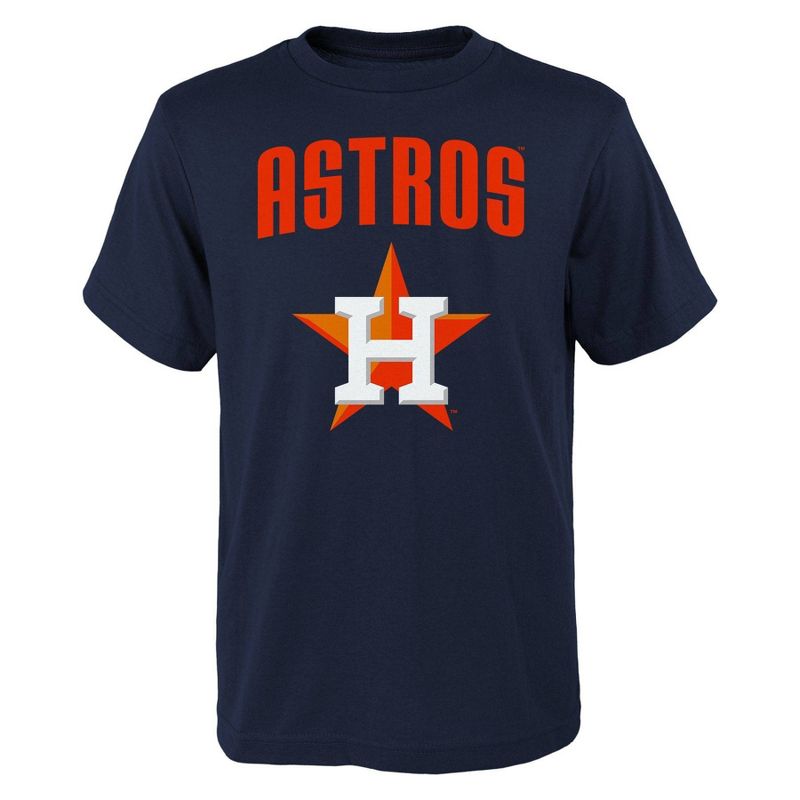 MLB Houston Astros Boys&#39; Oversized Graphic Core T-Shirt, 1 of 2