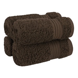 American Soft Linen 100% Cotton Turkish Premium Quality 4 Piece Washcloth Set, 13x13 inches Washcloth Hand Face Towels for Bathroom and Kitchen Washrags - 1 of 4