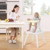 Kinder King 8 in 1 Baby High Chair, Coverts to Dining Booster Seat, Removable Tray & Double Seat Cover, Easy to Wipe - 3 of 4