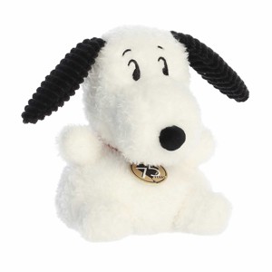 Aurora Mini 75th Anniversary Snoopy Palm Pals Peanuts Adorable Stuffed Animal White 5" - 1 of 4