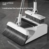 3-in-1 Long Handle Floor Cleaning Kit Durable Broom, Dustpan & Brush Set for Home, Office, School, Dorms - Easy-to-Clean Household Cleaning Essentials - 4 of 4
