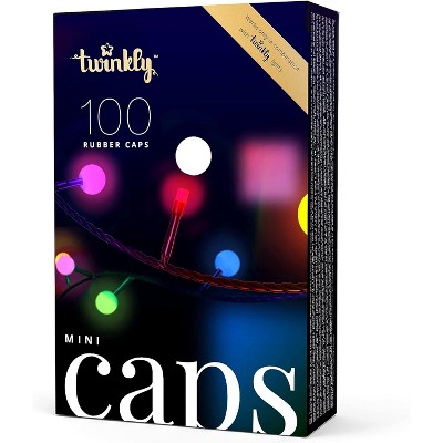 Twinkly MiniCaps  100 Silicon Bulb-Shaped Cap Accessories Smart LED Lights