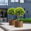 Corten Steel Raised Garden Bed Kit – 15.5" Dia. x 20" H. – Pre-Rusted Planter – Perfect for Outdoor Gardening - 2 of 4