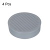 Unique Bargains Round Non-Slip Furniture Leg Floor Protectors for Bed Stopper 4 Pcs 2'' Grey - 3 of 4