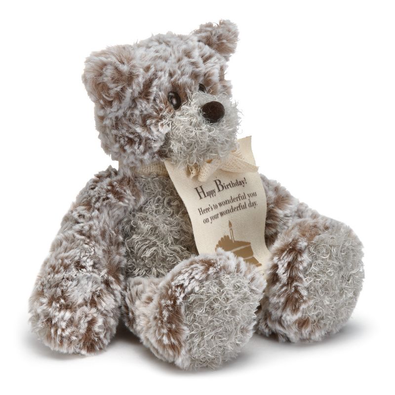 DEMDACO Mini Giving Bear- Happy Birthday 8.5 inches - Brown, 3 of 5