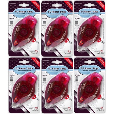 Scrapbook Adhesives: E-Z Runner Double-Sided Permanent Adhesive Strips for Scrapbooking, 6 Pack
