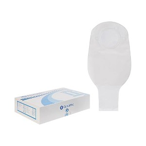 ConvaTec SUR-FIT Natura 12" Two-Piece Drainable Ostomy Pouch with Tail Clip, Transparent, 2-1/4" Flange, 10ct - 1 of 4