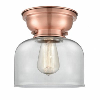 Aditi - 1 Light Bell Flush Mount In IndustrialStyle-7.88 Inches Tall and 8 Inches Wide