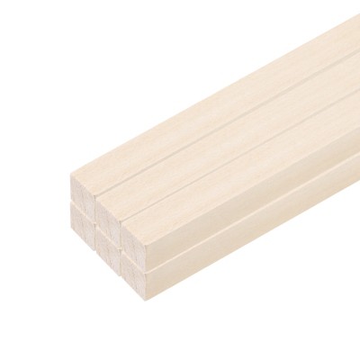 Unique Bargains DIY Arts Decorative Hand Carved Rectangle Wood Sticks 20 Pcs