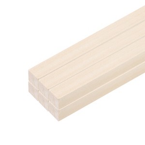 Unique Bargains DIY Arts Decorative Hand Carved Rectangle Wood Sticks 20 Pcs - 1 of 4