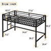 Lycvki Twin Size Black Metal Loft Bed with Easy Climbing Ladder and Guardrails for Kids - 4 of 4