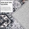 Washable Area Rug - Low-Profile Large Area Rug, Non-Slip Backing, Durable Edge Binding, Vintage Design, Suitable for Living Room Bedroom Dining Room - 4 of 4