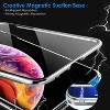 iMountek"Privacy Magnetic Phone Case for iPhone 12 Pro, 360° Full Protection with Tempered Glass & Anti-Spy"Silver - 3 of 4