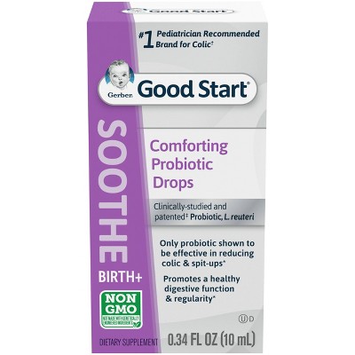 Gerber Soothe Probiotic Colic Drops - 0.34 fl oz