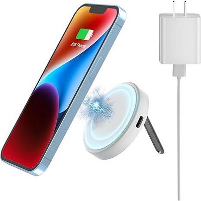 HANPURE Magnetic Wireless Charger for iPhone 15/14/13/12 Pro Max/Plus/Mini for AirPods Pro 3 2 with 18W Adapter and Kickstand