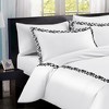 Linen Classique 320TC Embroidered Hotel Style - White/Black - 2 of 3