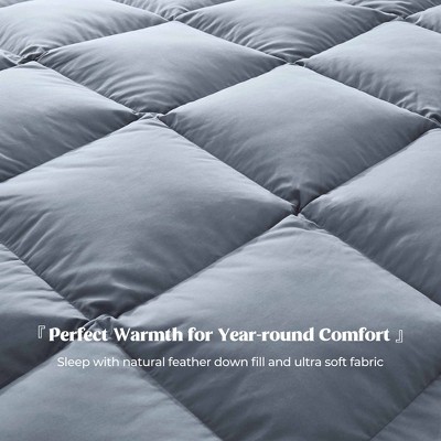 King Steel Gray Microfiber Medium Weight Duvet