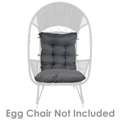 Sunnydaze Polyester Outdoor Egg Chair Cushion Replacement - Thumbnail 5