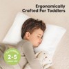 KeaBabies Jumbo Toddler Pillow with Pillowcase, 14X20 Soft Organic Toddler Pillows for Sleeping, Kids Travel Pillow - 2 of 4