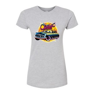 Women's - Disney - Classic Doc Hudson Car Show Ready Fitted Graphic T-Shirt - 1 of 3