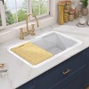 30 in. TUKTUK Drop-in/Undermount Kitchen Sink Single Bowl Sink Large Fireclay White Farmhouse Sink Workstation Kitchen Sink - 4 of 4
