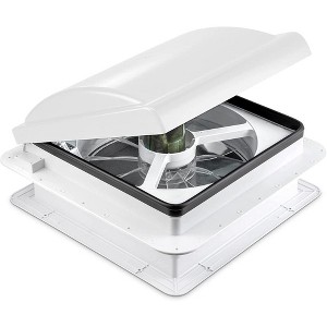 Hike Crew RV Accessories, 14” RV Roof Vent Fan with White Lid - 1 of 4