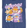 Girls' - Garfield - Kawaii Y2K Fitted Short Sleeve Graphic T-Shirt - 2 of 4
