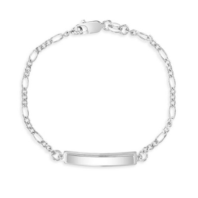 Girls' Classic Figaro ID Bracelet Sterling Silver - In Season Jewelry